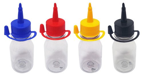 190 Frascos Plásticos Cristal Pet 100ml Tampa Bico Aplicador