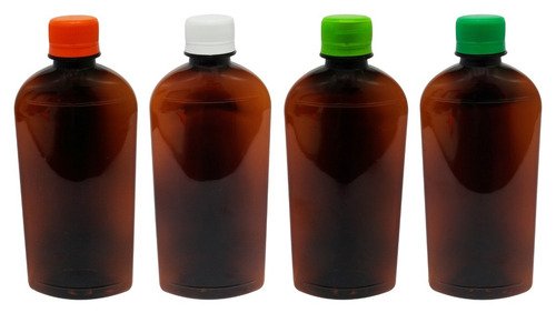 16 Frascos Plástico Âmbar Pet 400ml Tampa Rosca Lacre Min - Imagem 2