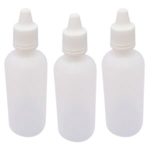 84 Frasco Plástico Incolor Pe 60ml C Tampa Lacre Gotejador