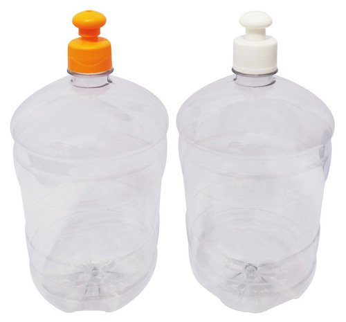 9 Frascos Plásticos Cristal Pet 2l Com Tampa Pushpull Gro