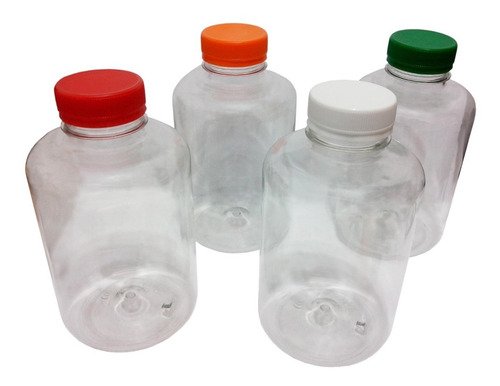 12 Frascos Plástico Cristal Pet 500ml Tampa Rosca Lacre Sup - Imagem 2