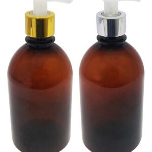 12 Frascos Plástico Âmbar 500ml Válvula Bico Pato L Sab