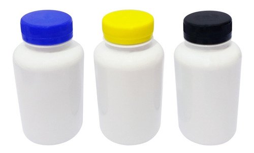 210 Frascos Plástico Branco Pet 240ml Tampa Rosca Lacre Sup