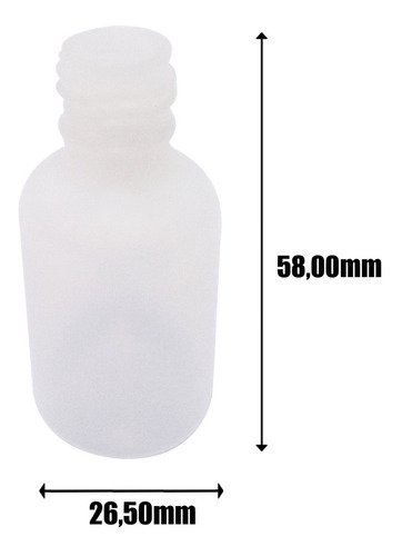 200 Frasco Plástico Incolor Pe 15ml C Tampa Lacre Gotejador - Imagem 4