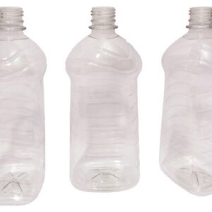 7 Frascos Plástico Cristal Pet De 1l Vazios Sem Tampas Ama