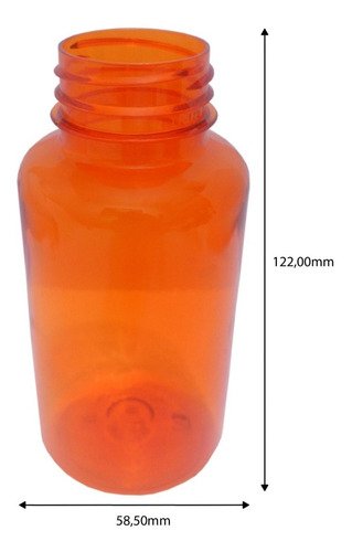 210 Frasco Plástico Laranjado Pet 240ml Tempero Fliptop Sup - Imagem 9