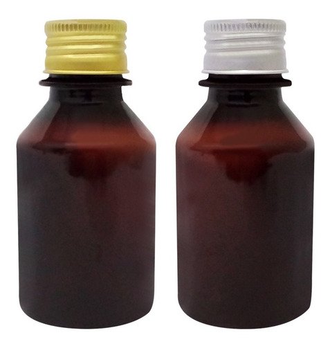 359 Frasco Plástico Âmbar Pet 120ml Tampa L Batoque Far