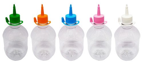 40 Frascos Plástico Cristal Pet 500ml C/ Bico Aplicador Cac - Imagem 2