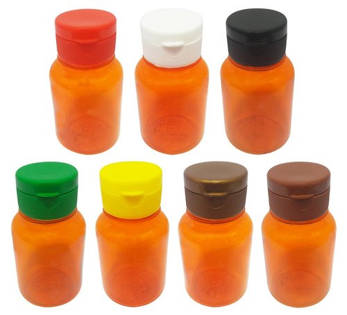 32 Frascos Plástico Laranja Pet 150ml Batoque Fliptop Sup - Imagem 3