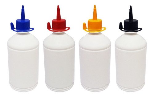 48 Frascos Plástico Branco Pet 500ml C/ Bico Aplicador Far