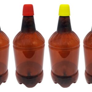 20 Frascos Plásticos Âmbar Pet 1l Tampa Dosadora 20ml Gr2