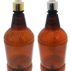 47 Frascos Plásticos Âmbar Pet 1l Com Válvula Spray L Gr2