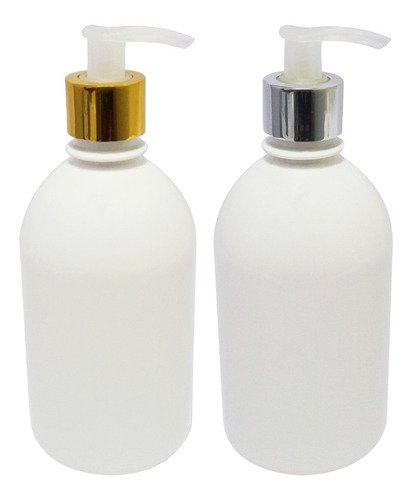 40 Frascos Plástico Branco 500ml Válvula Bico Pato L Sab