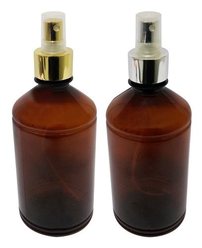 44 Frascos Plásticos Âmbar Pet 500ml Válvula Spray L Far