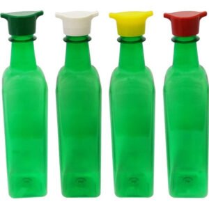 125 Frasco Plástico Verde Pet 500ml Tampa Rosca 2 Bico Aze