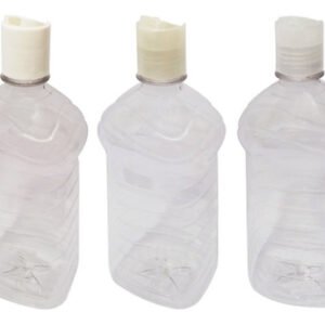 7 Frascos Plástico Cristal Pet De 1l Com Tampa Disktop Ama