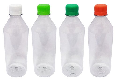 50 Frascos Plástico Cristal Pet 500ml Tampa Rosca Lacre Cos - Imagem 2