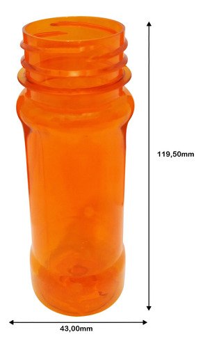 702 Frasco Plástico Laranjado Pet 120ml Tamp Fliptop Cap Con - Imagem 7