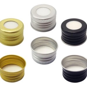 500 Tampas Alumínio Rosca Sem Lacre C/ Furo Bocal 28 Difusor