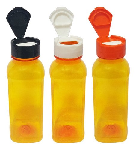 360 Frascos Plástico Laranja Pet 300ml Tampa Fliptop Cap Det - Imagem 2