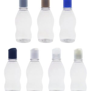 34 Frascos Plástico Cristal Pet 190ml C/ Tampa Disktop Mol