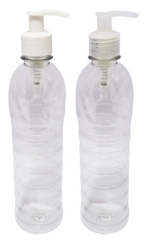 40 Frascos Plásticos Cristal 500ml Válvula Bico Pato S Lim