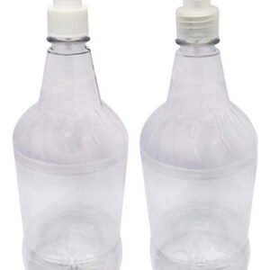 47 Frascos Plásticos Cristal Pet 1l Com Válvula Spray S Gr2