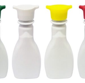 26 Frasco Plástico Branco Pet 200ml Tampa Rosca 2 Bico Mol