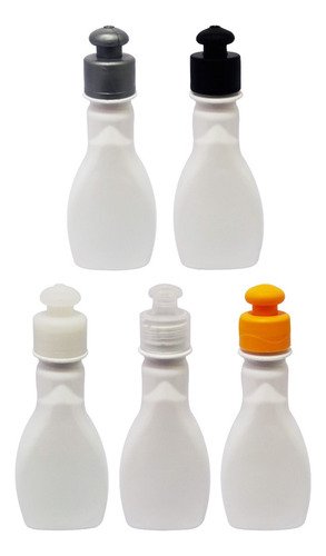 378 Frascos Plástico Branco Pet 200ml C/ Tampa Pushpull Mol