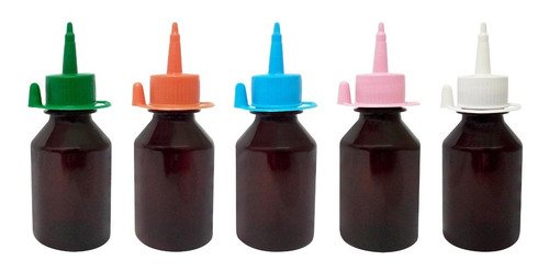 329 Frascos Plástico Âmbar Pet 150ml C/ Bico Aplicador Far - Imagem 2