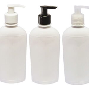 270 Frascos Plástico Branco 400ml Válvula Bico Pato S Min