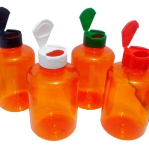 40 Frasco Plástico Laranjado Pet 500ml Tamp Fliptop Cap Sup