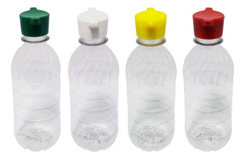 310 Frasco Plástico Cristal Pet 330ml Tampa Rosca 2 Bico Suc - Imagem 2