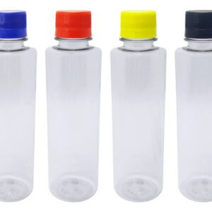 518 Frascos Plástico Cristal Pet 250ml Tampa Rosca Lacre Cos