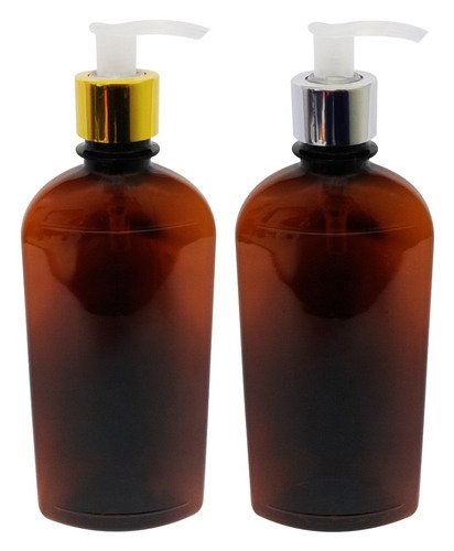 14 Frascos Plástico Âmbar 400ml Válvula Bico Pato L Min