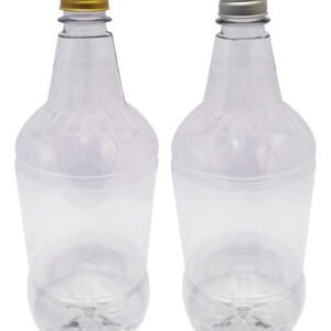 48 Frascos Plástico Cristal Pet 1l Com Tampa Aluminio S/ Gr2