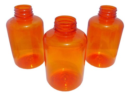 226 Frascos Plásticos Laranja Pet 500ml Com Tampa Child Sup - Imagem 3
