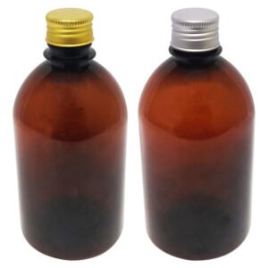 47 Frasco Plástico Âmbar Pet 500ml Tampa L Batoque Sab