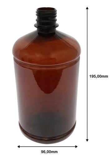 138 Frascos Plásticos Âmbar Pet 1l Tampa Dosadora 20ml Sab - Imagem 6
