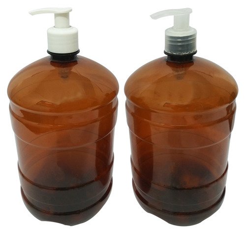 22 Frascos Plásticos Âmbar 2l Válvula Bico De Pato S Gro