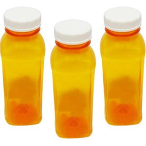 18 Frasco Plástico Laranja Pet 300ml Tam Rosca S/ Lacre Qua