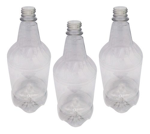 48 Frasco Plástico Cristal Pet 1l Batoque 12 Furos Gr2