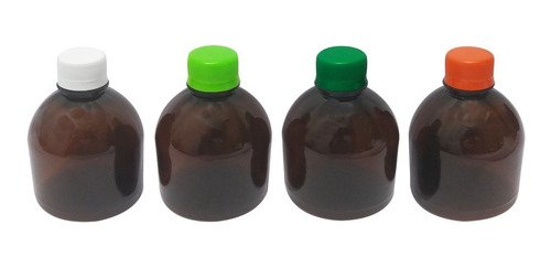18 Frasco Plástico Âmbar Pet 300ml Tampa S Batoque Sab - Imagem 2