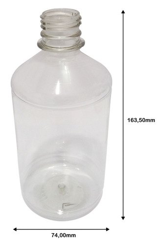 48 Frascos Plástico Cristal Pet 500ml C/ Bico Aplicador Far - Imagem 6