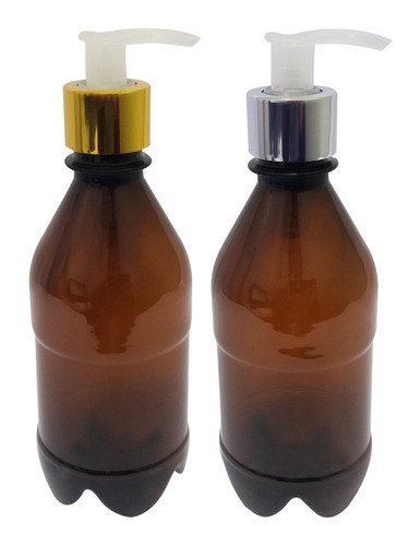 288 Frascos Plástico Âmbar 350ml Válvula Bico Pato L Agu