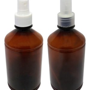 44 Frascos Plásticos Âmbar Pet 500ml Válvula Spray S Far