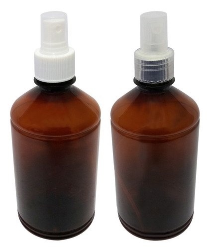 44 Frascos Plásticos Âmbar Pet 500ml Válvula Spray S Far