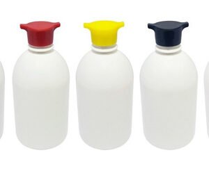 105 Frasco Plástico Branco Pet 500ml Tampa Rosca 2 Bico Sab