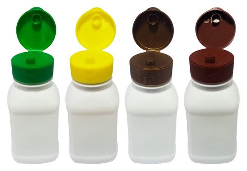 95 Frascos Plástico Branco Pet 200ml Batoque Fliptop Qua - Imagem 2