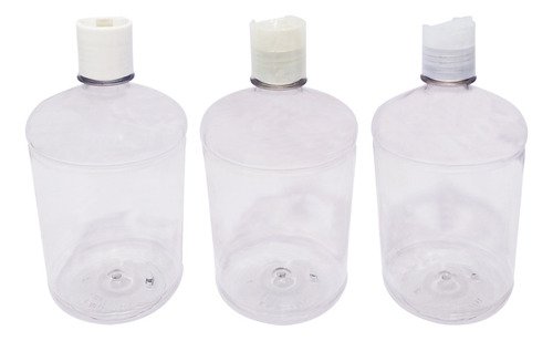 138 Frascos Plástico Cristal Pet De 1l Com Tampa Disktop Sab